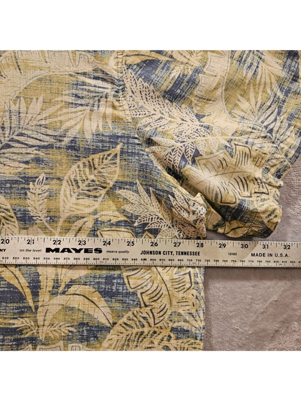 Red Head Hawaiian Shirt Mens 3XL Blue Ivory Palms 100% Cotton Button Up Vacation - Picture 6 of 8